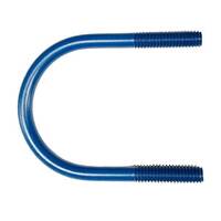 137UB1434XC 1/4"-20 X 3/4" Pipe Size, U-Bolt, Fig.137 (Long Tangent), Carbon Steel, Teflon (Xylan) Blue